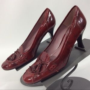 Graye 37/6.5 Red Pumps Tasseled Made In Spain